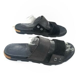 Sorel Torpeda Leather Suede Slide Sandals Size 8.5 Women’s